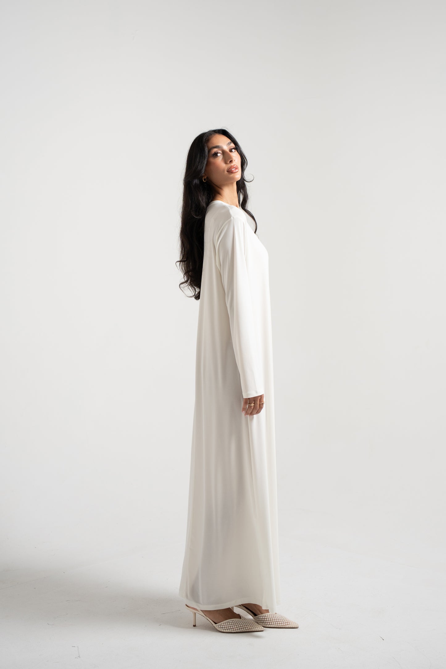 Undergarment long-sleeved - White