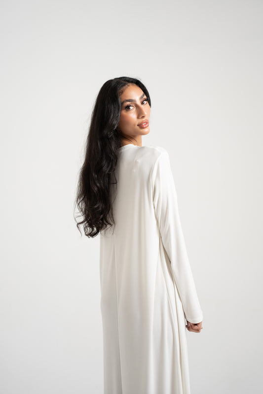 Undergarment long-sleeved - White