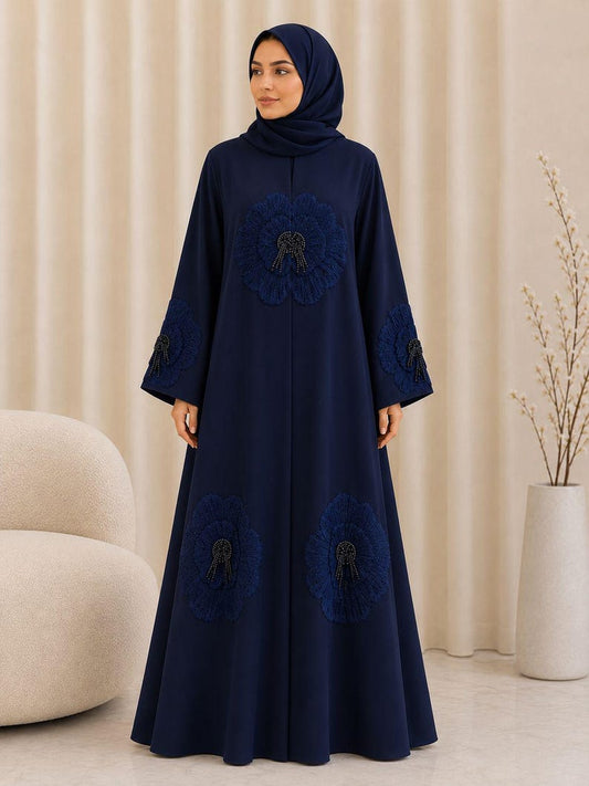 Azure Elegance Abaya