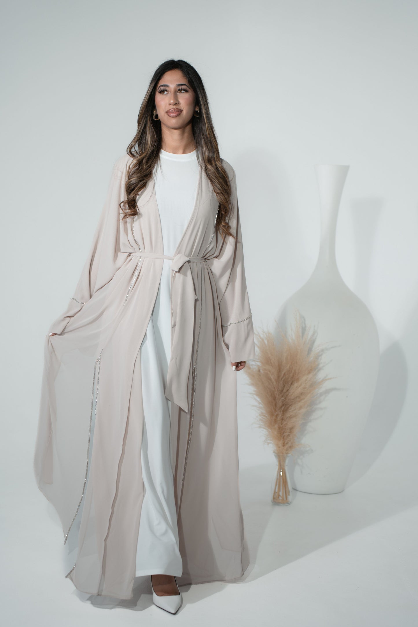 Chiffon Abaya with Detail