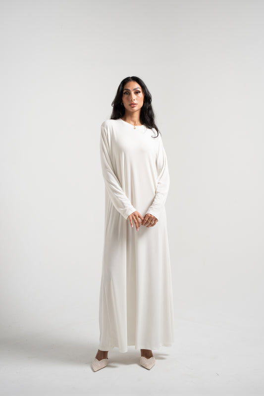 Undergarment long-sleeved - White