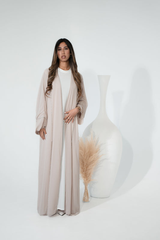 Chiffon Abaya with Detail
