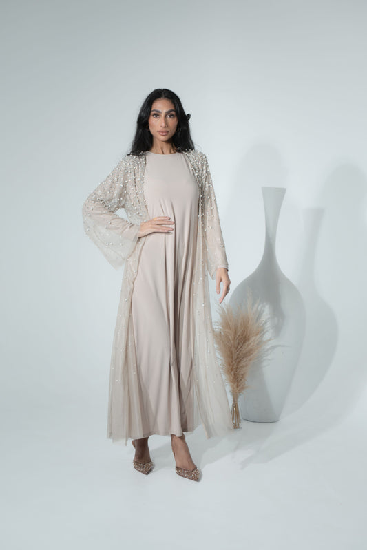 Luxury Abaya getragen
