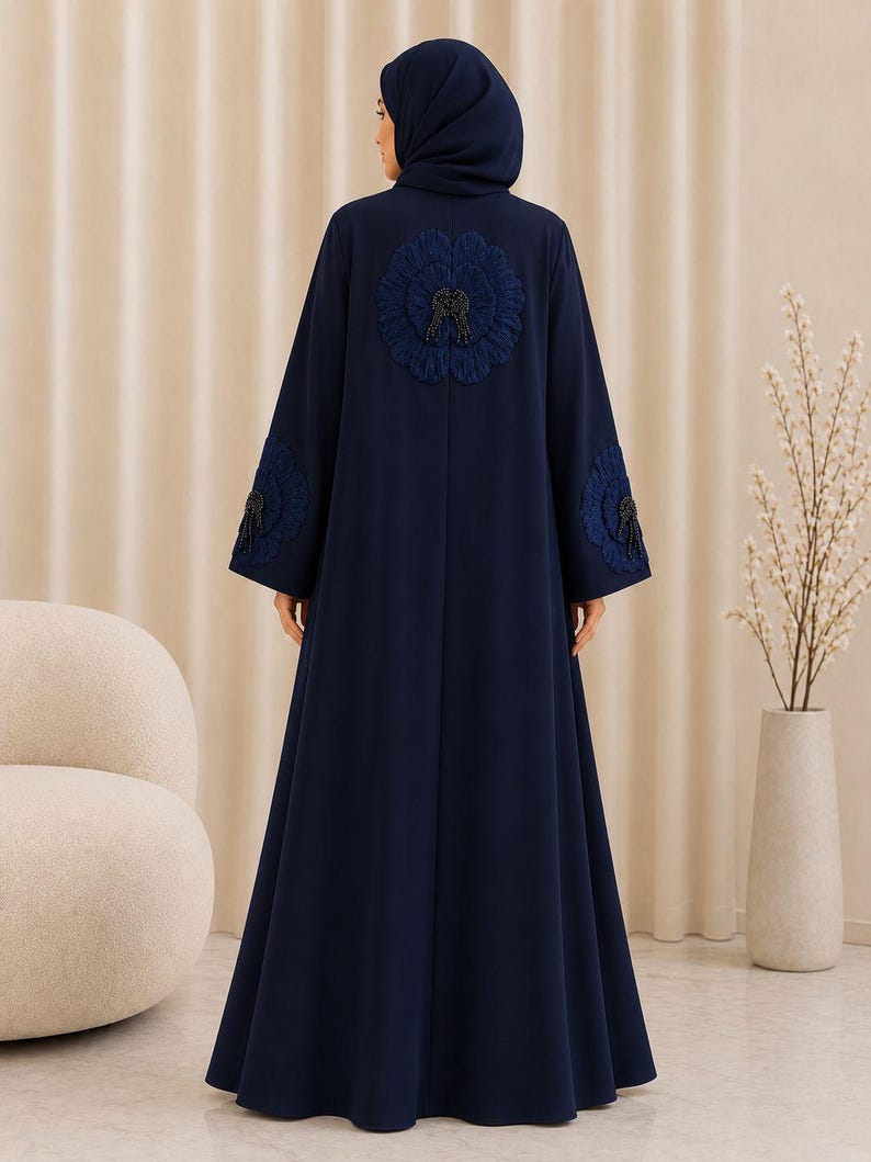 Azure Elegance Abaya